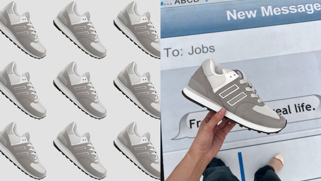 Apple’s running shoe emoji has been recreated IRL and you can wear it now – Sneakers