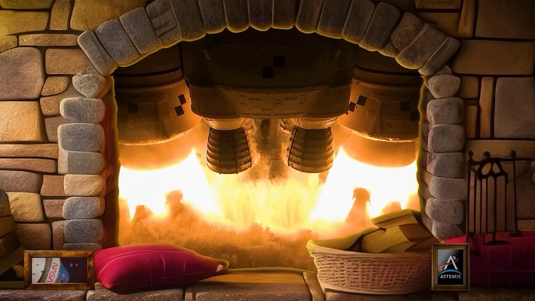 NASA sets up ‘Rocket Engine Fireplace’ to blast off into the festive season – What Caught Your Eye