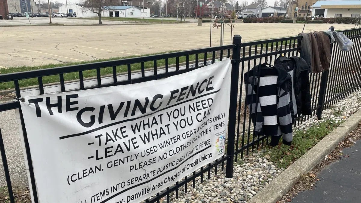 It’s Turning Much Colder; and THE GIVING FENCE is Back in Business at Education Personnel Federal Credit Union Drive-Up