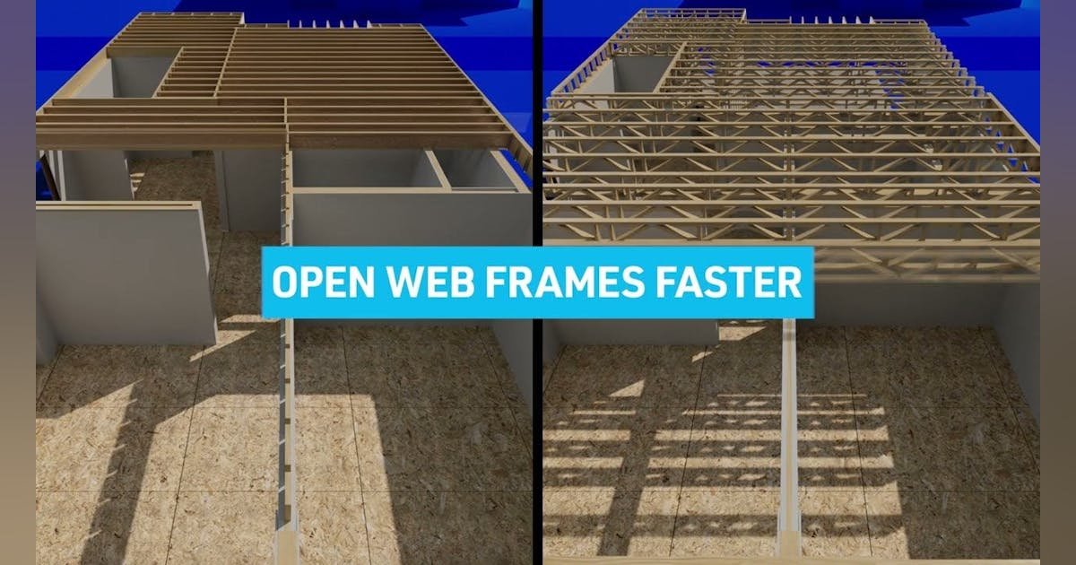 Savings and Cycle Times — compare Open Web floor trusses & I-joists. | Pro Builder